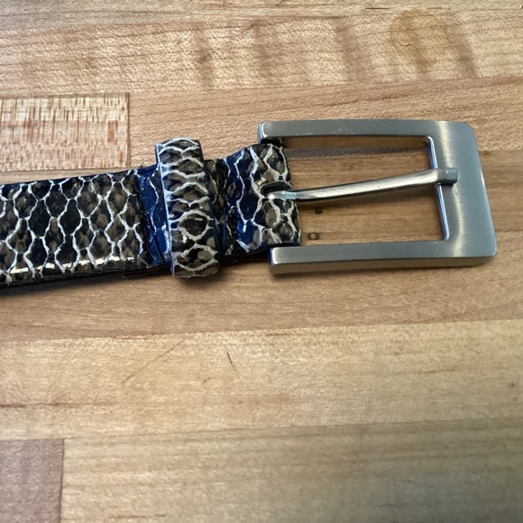 Sandy Duftler Designs Women\'s Snake Skin Print Leather Belt 2485 Medium main image 6